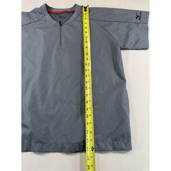 Mizuno Performance Half Zip Pullover Gray Short Sleeve Athletic Shirt - Picture 6 of 10